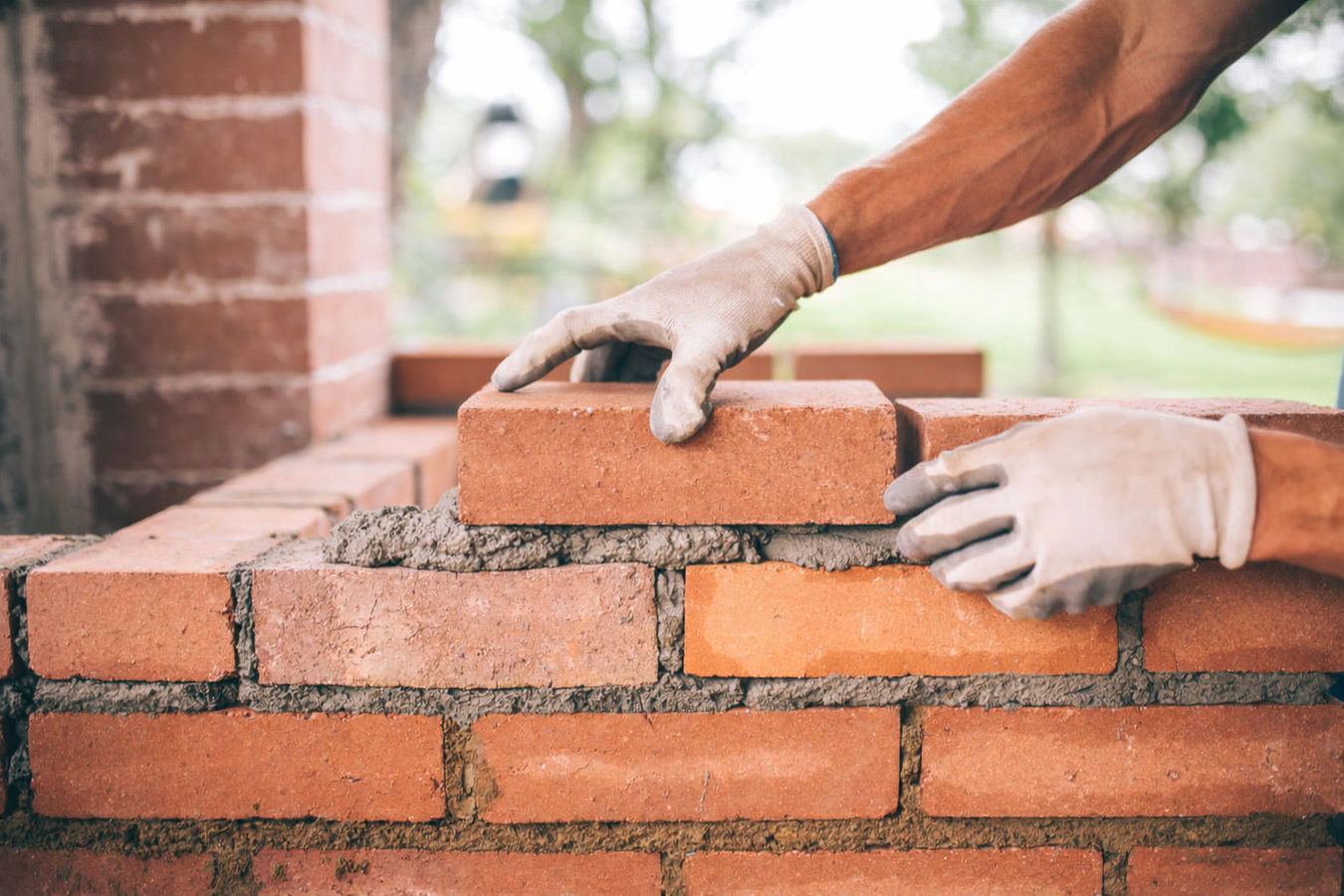 Brick wall installation